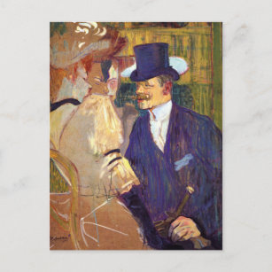 Carte Postale L'Anglais de Toulouse Lautrec, Art Vintage