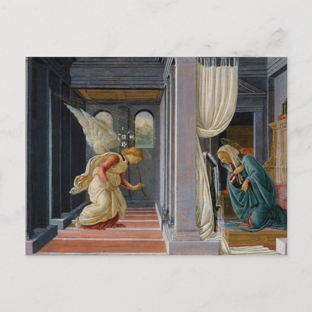 Carte Postale L'Annonciation de Sandro Botticelli (Devant)