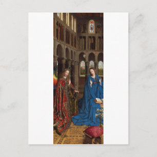 Carte Postale L'Annonciation de Van Eyck Premium Lumière Cathédr