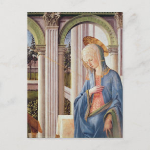 Carte Postale L'Annonciation, détail de la Vierge Marie