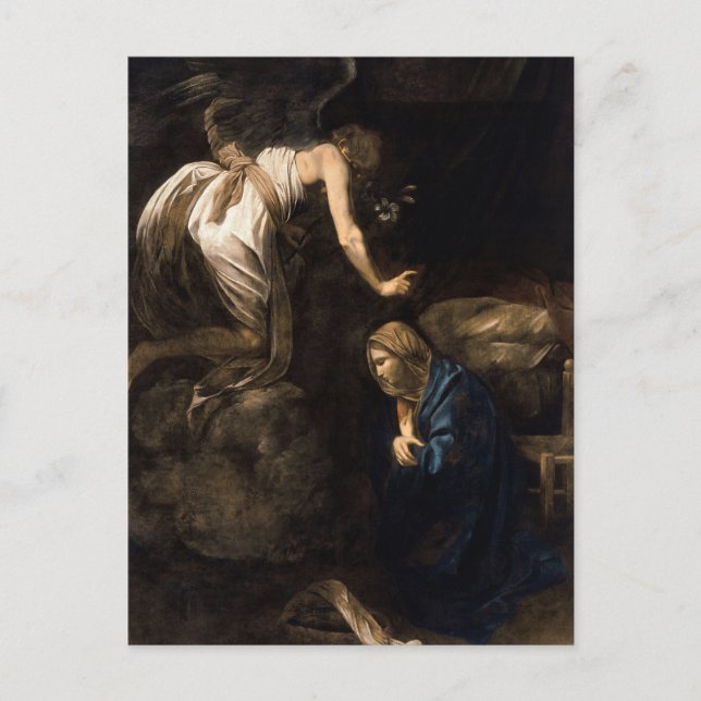 Carte Postale L'Annonciation par Caravage (Devant)