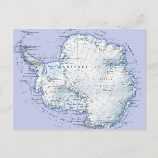 Carte Postale L'Antarctique (Devant)