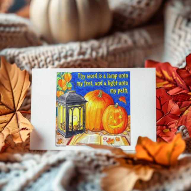 Carte Postale Lanterne à mes pieds (Créateur téléchargé)