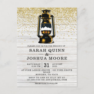 Carte Postale Lanterne Rustique Sur Le Pays Du Bois