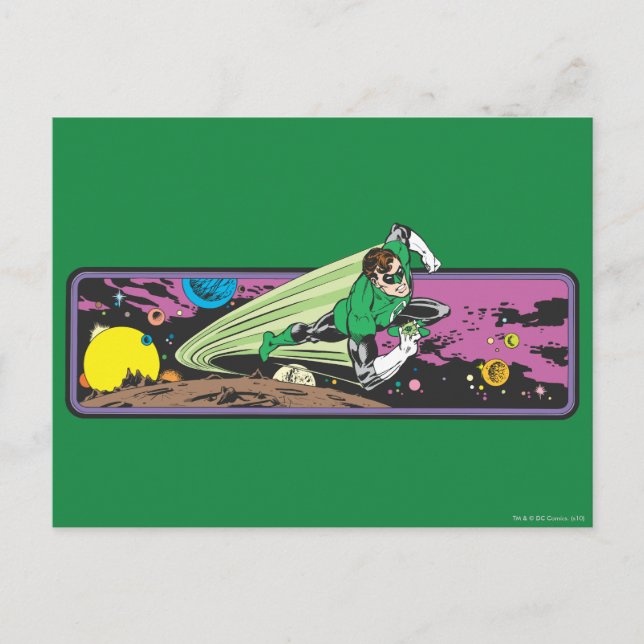 Carte Postale Lanterne verte dans l'espace (Devant)