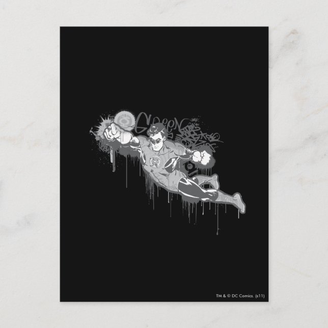 Carte Postale Lanterne verte - Innocence tordue BW (Devant)