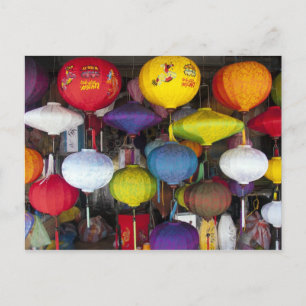Carte Postale lanternes vietnamiennes colorées