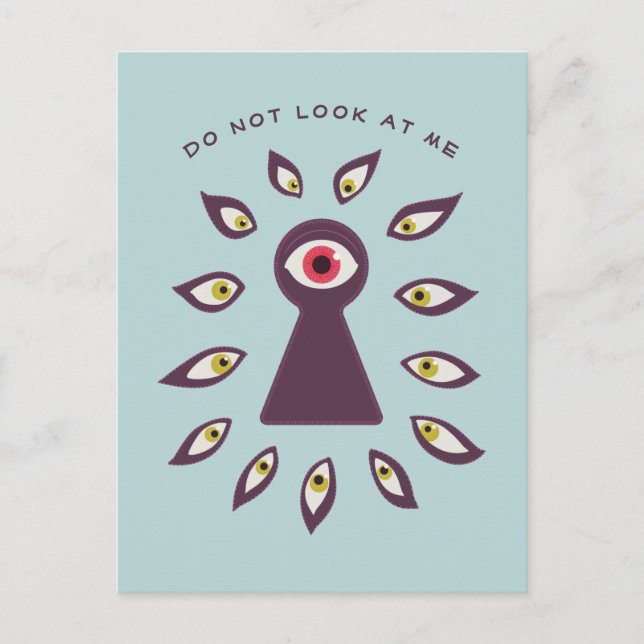 Carte Postale L'anxiété des yeux étoilés paranoïaques (Devant)
