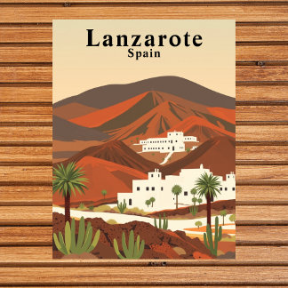 Carte Postale Lanzarote, Espagne Voyage Rétro