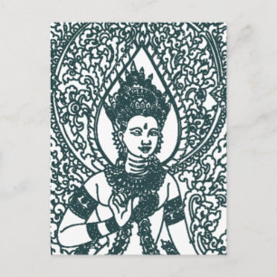 CARTE POSTALE LAO - THAÏE - CAMBODDHIST ANGEL DIEU