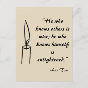 Carte postale Lao Tzu Enlights