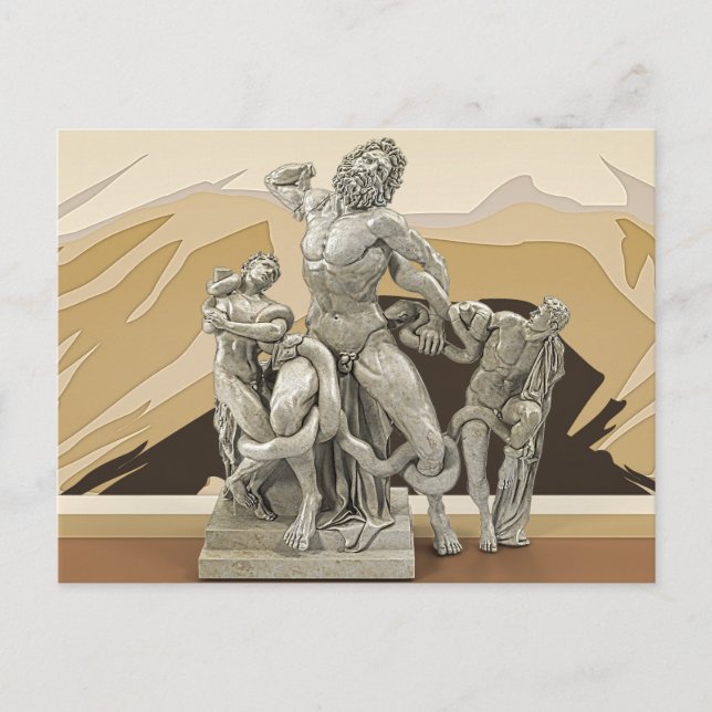 Carte Postale Laocoon et ses fils Sculpture ancienne (Devant)