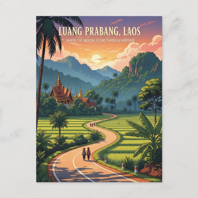 Carte Postale Laos Luang Prabang (Devant)
