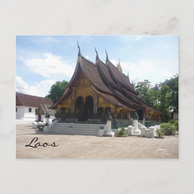 Carte Postale laos wat (Devant)