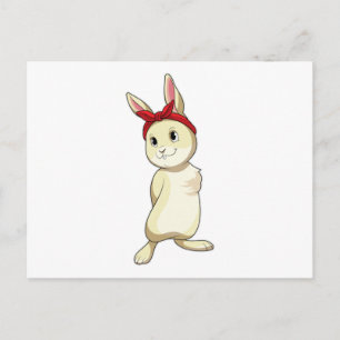 Carte Postale Lapin au bandana