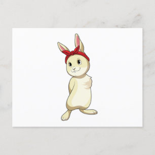 Carte Postale Lapin avec Bandana
