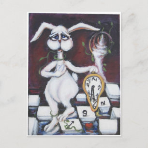 Carte Postale Lapin blanc
