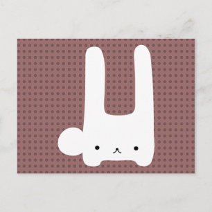 Carte Postale lapin blanc