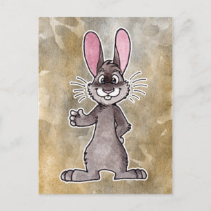 Carte Postale Lapin Brown
