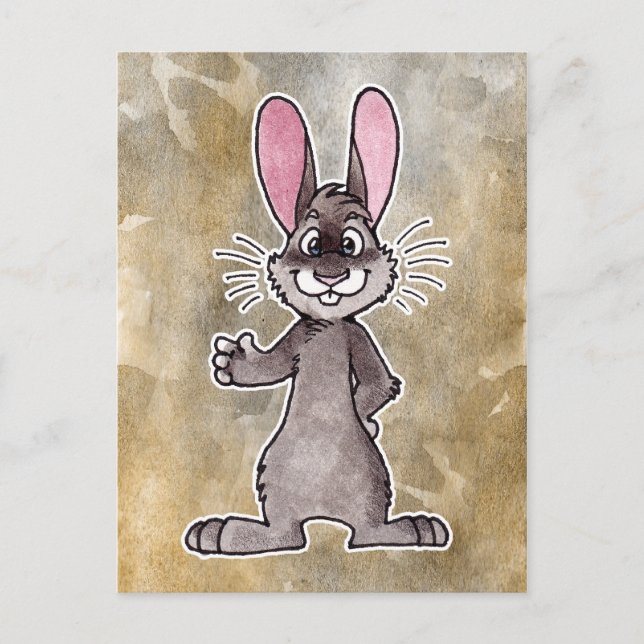Carte Postale Lapin Brown (Devant)