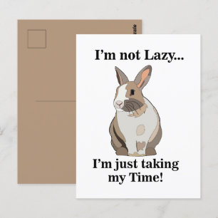 Carte Postale Lapin Bunny Mignon Drôle