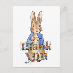 Carte Postale Lapin classique merci