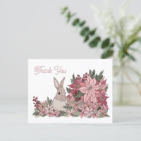 Lapin dans les fleurs Merci