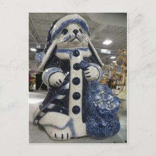 Carte Postale Lapin de Noël