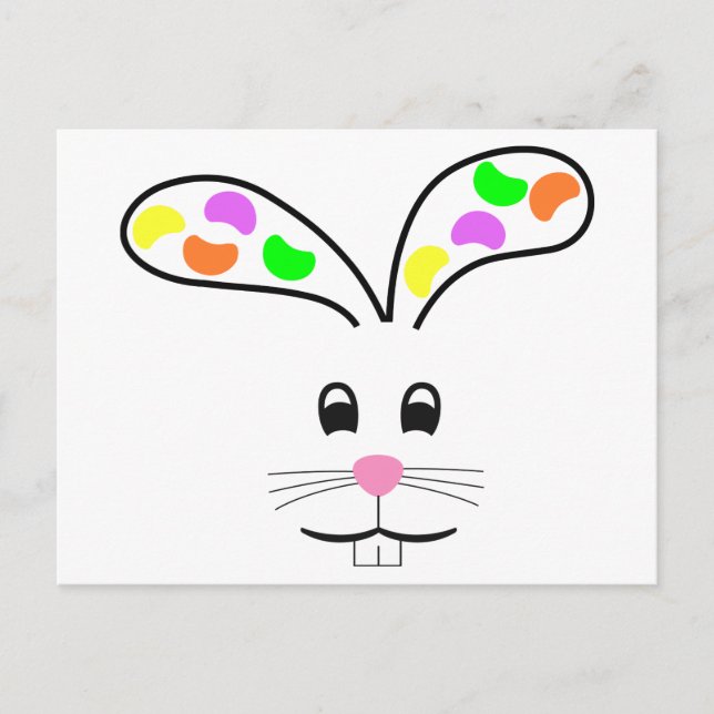 Carte Postale Lapin de Pâques (Devant)