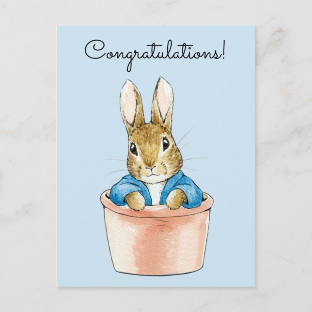 Carte Postale Lapin de Pâques classique Félicitations (Devant)