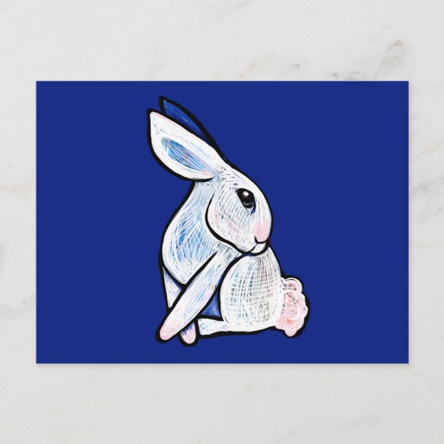 Carte Postale Lapin de printemps Lapin de Pâques Ostara (Devant)