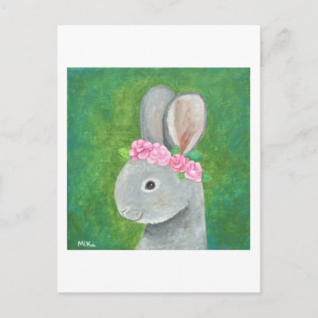 Carte postale lapin lapin lapin mignet Carte de la (Devant)