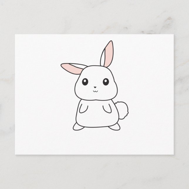 Carte Postale Lapin Lapin Mets Animaux Pour Enfants Lapin Pâques (Devant)