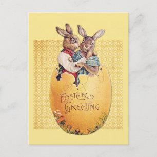 Carte postale Lapin Lapin Rabbit de voeux de Pâque