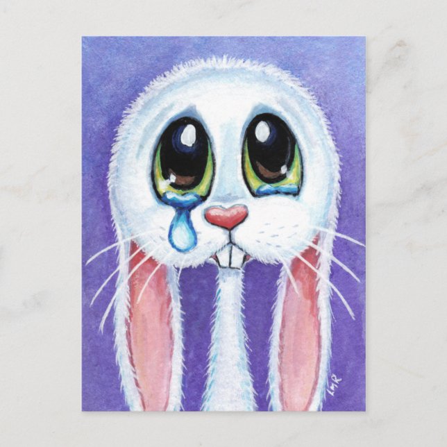 Carte Postale Lapin Lapin Teary Tardé (Devant)