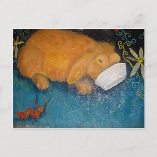 Carte Postale lapin magique (Devant)