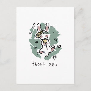 Carte Postale Lapin mignon✨️