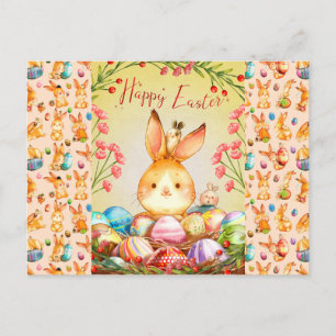 Carte Postale Lapin pour Pâques