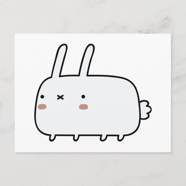 Carte Postale Lapin Timid (Devant)