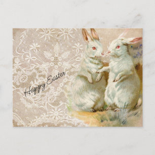 Carte Postale Lapins vintages de Pâques