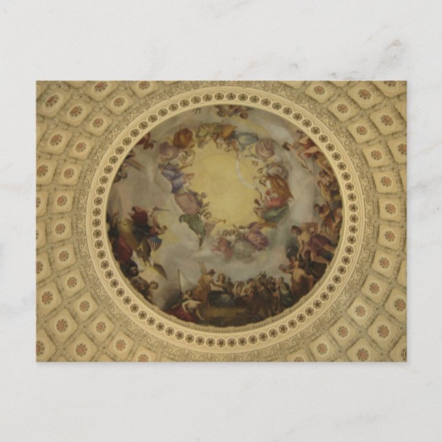 Carte Postale L'apothéose de Washington Capitol Rotunda (Devant)