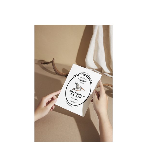 Carte Postale L'Apothicaire Vintage Personnalisé Pélican (Créateur téléchargé)