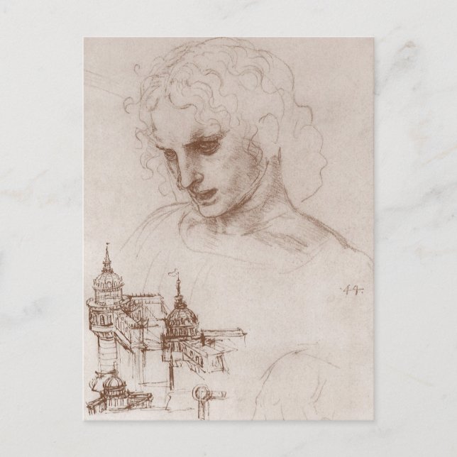 Carte Postale L'apôtre Jacobus Sforza de Léonard de Vinci (Devant)