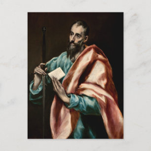 Carte Postale L'apôtre Saint Paul par El Greco