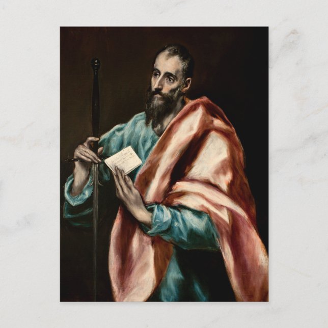 Carte Postale L'apôtre Saint Paul par El Greco (Devant)