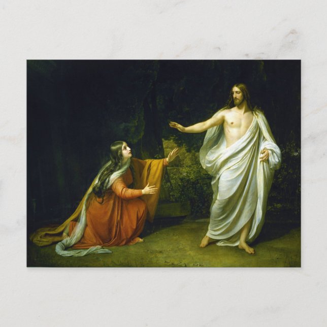 Carte Postale L'apparition du Christ à Marie-Madeleine par Ivano (Devant)