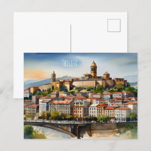 Carte Postale L'aquarelle de Tbilissi