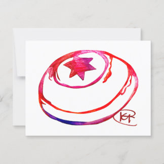 Carte Postale L'aquarelle féministe Yarmulke