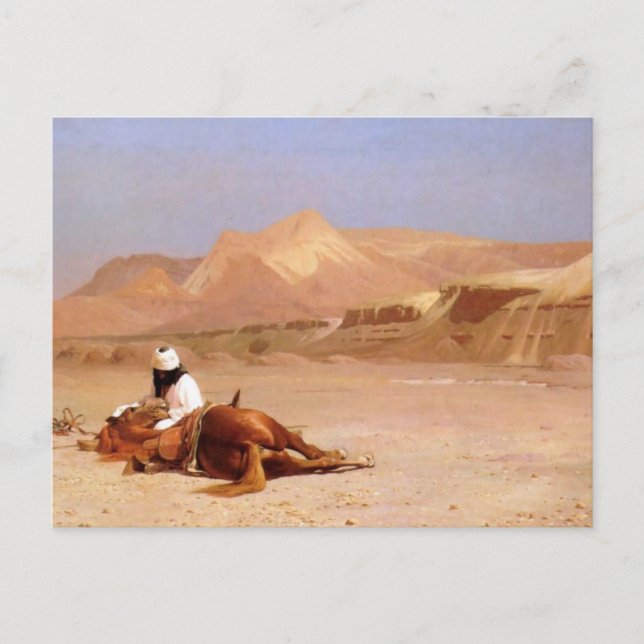 Carte Postale L'Arabe Et Sa Position (Devant)