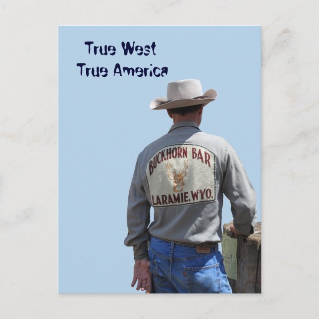 Carte postale Laramie Wyoming Cowboy (Devant)